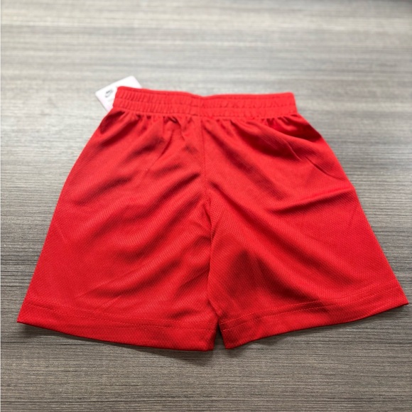 Toddler Boy 4T Nike Dri-Fit Shirt & Short 2 Piece Set Red Blue White Swoosh -NEW - Picture 3 of 5